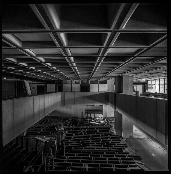 img185 
 Birmingham Central Library Project
Copyright - Richard Southall 
 Keywords: Birmingham, Central, Library, Project, brutalism, architecture, interior, 60s, decay, concrete, chamberlain, square, demolition, Copyright, Richard, Southall, emphasis, photography, photographer