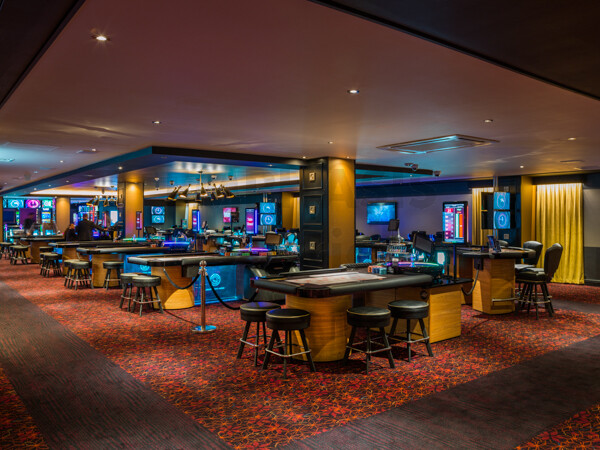 A9345873 
 Grosvenor Casino - Nottingham
Copyright - Richard Southall 
 Keywords: Grosvenor, Casino, Nottingham, gambling, roulette, cards, poker, gaming, bar, UK, maid, marian, way, NG1, Copyright, Richard, Southall, emphasis, photography, photographer