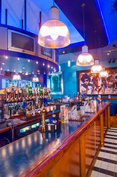 8M5P6417 
 Chicago Rock Cafe - St Helier, Jersey, UK
Copyright - Richard Southall 
 Keywords: Chicago, Copyright, Helier, Jersey, Richard, Rock, Southall, St, american, cafe, deltic, diner, emphasis, late, leisure, luminar, night, photographer, photography, restaurant, themed, uk