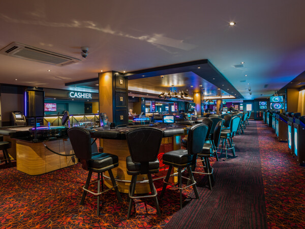 A9345852 
 Grosvenor Casino - Nottingham
Copyright - Richard Southall 
 Keywords: Grosvenor, Casino, Nottingham, gambling, roulette, cards, poker, gaming, bar, UK, maid, marian, way, NG1, Copyright, Richard, Southall, emphasis, photography, photographer